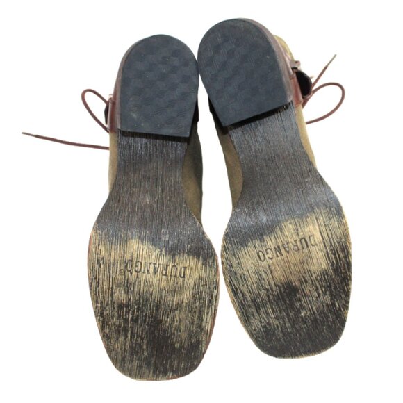 Durango World Traveler Lacer Oak Brown Vintage Leather Canvas Lace-Up Bo… - Picture 10 of 10